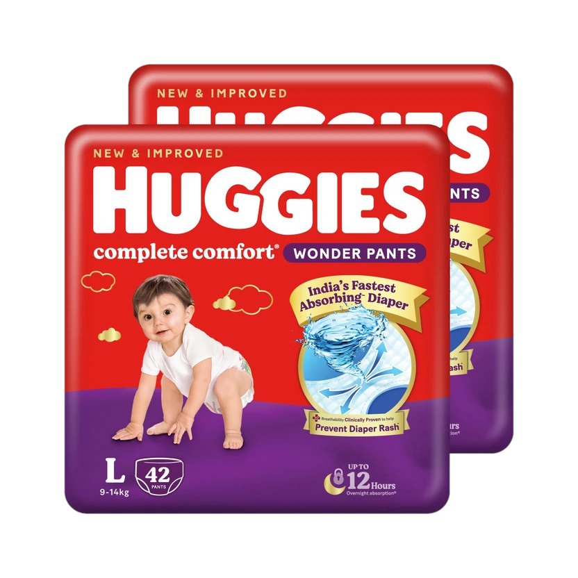 Huggies Complete Comfort Wonder Pant Diapers - L Flipkart sale