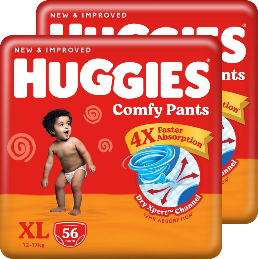 Huggies Comfy Baby (Pack of 2) Pant Diapers - XL Flipkart sale