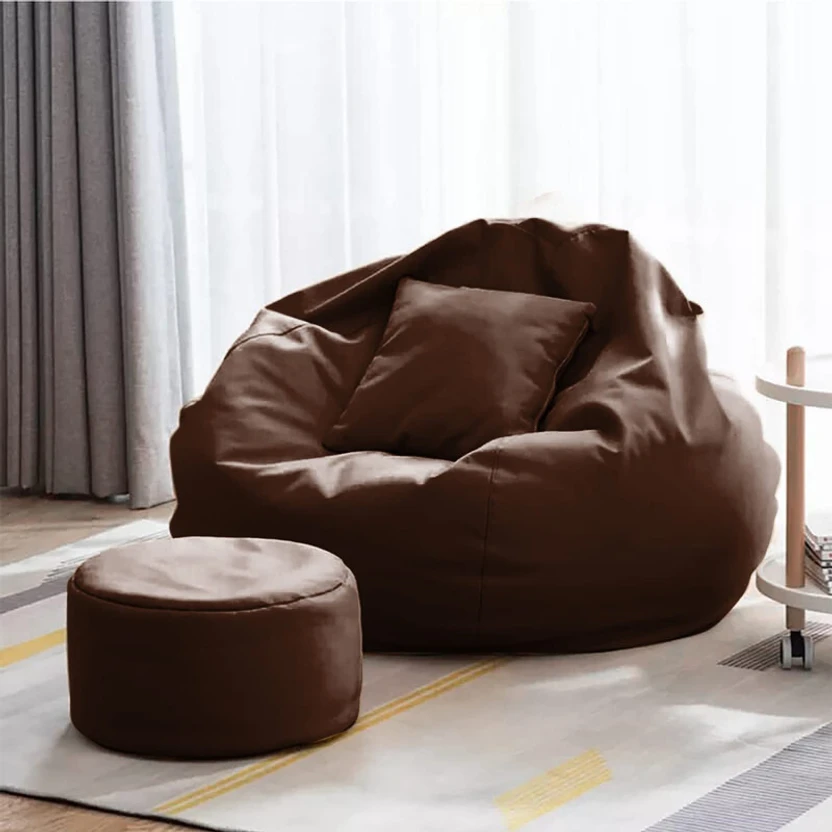 Biggie 4XL UltraComfort Sofas with Cushion and Footrest Teardrop Bean Bag With Bean Filling Flipkart sale