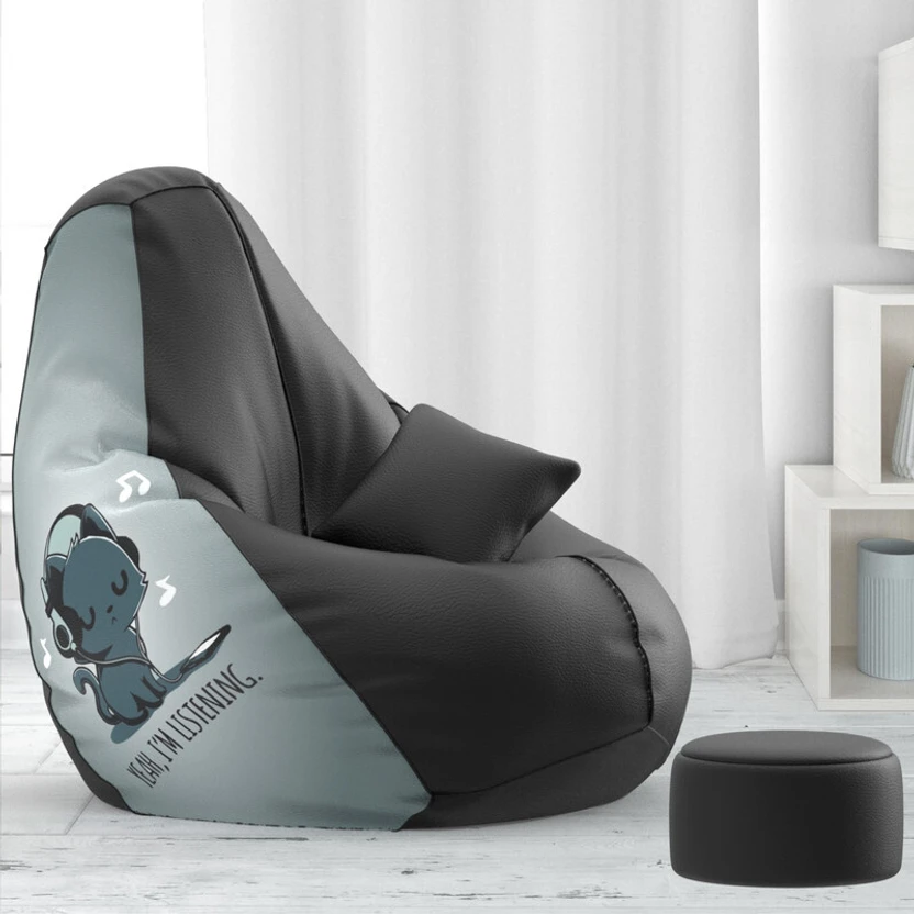 Beannie 5XL Premium, Designer - Slackers Lounge Theme-Yah I am listening - Printed Teardrop Flipkart sale