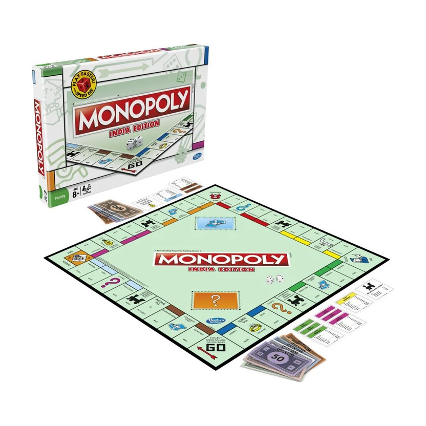 Monopoly India Edition Board Game for Families and Kids Ages 8 and Up Money & Assets Board G Flipkart sale