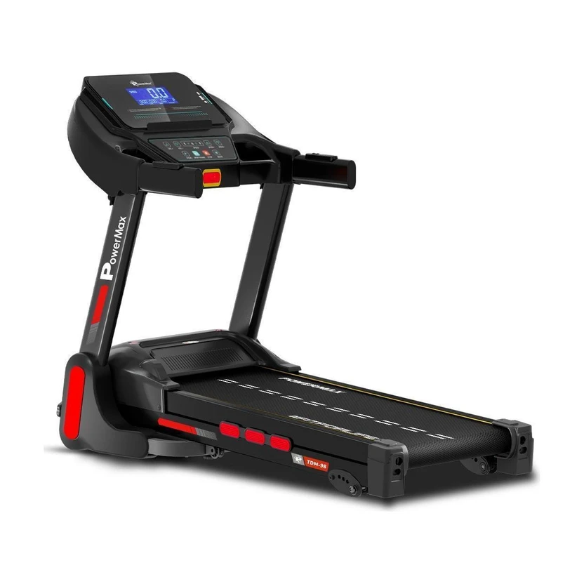 Powermax Fitness TDM-98 4HP Motor 110kg Foldable & Shock Absorption for Home Treadmill (Max Flipkart sale