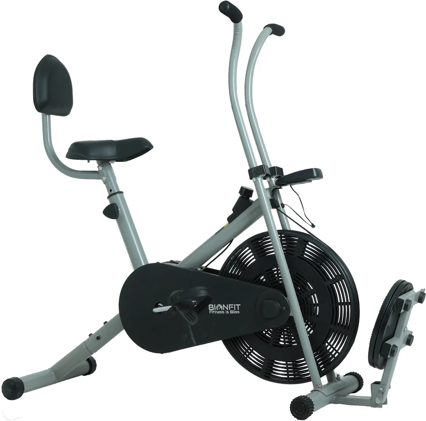 BIONFIT Fixed Handle Cycle, Air Bike for Home Gym with Twister & Back Support Indoor Cycles Flipkart sale