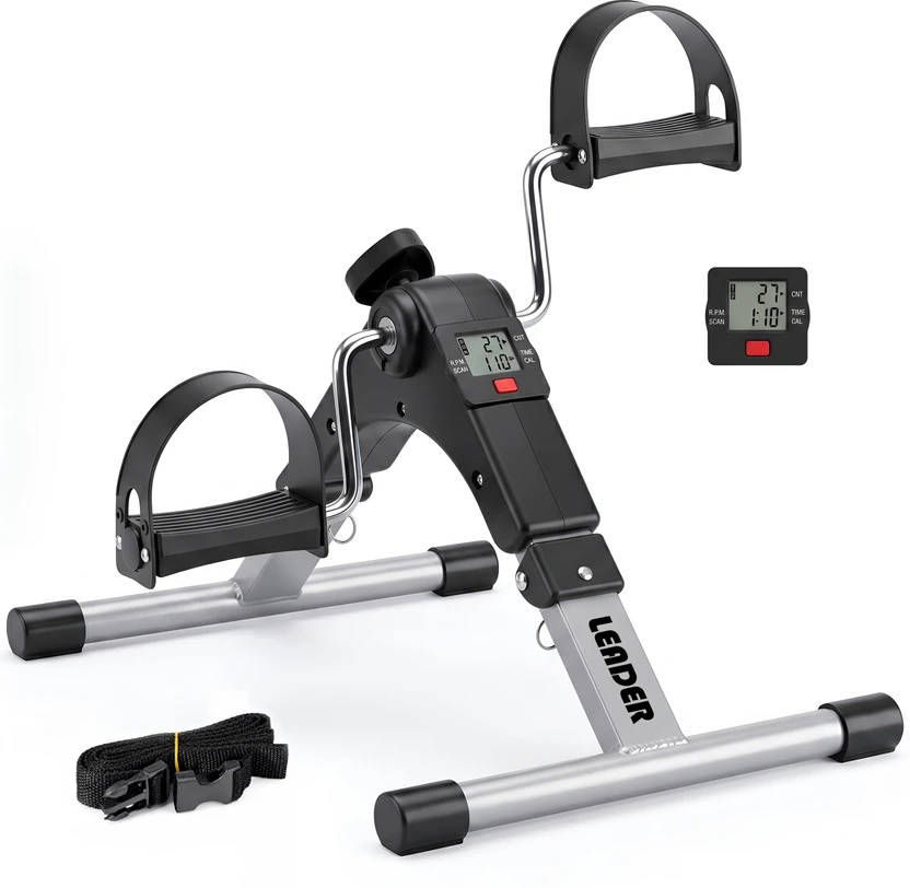 LEADER Mini cycle Exercise Bike for Senior & Adults & LCD Display Adjustable Resistance Mini Flipkart sale