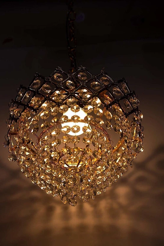 Classical Modern Crystal 160mm metal Chandelier jhumar for home Chandelier Ceiling Lamp Flipkart sale