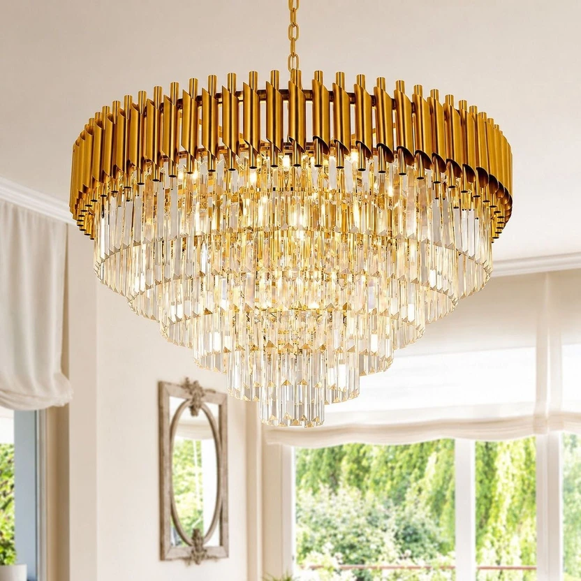 Mango Lights Gold Chandelier 800MM Chandelier Ceiling Lamp Flipkart sale