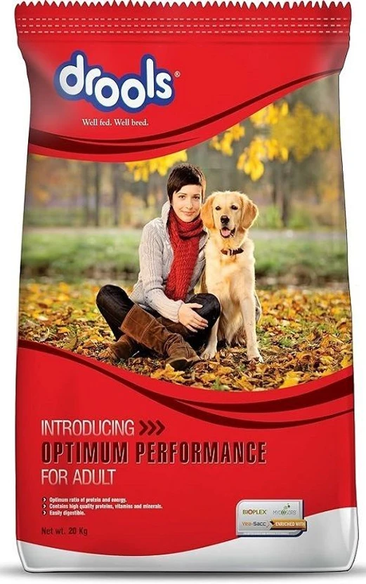 Drools Adult-Optimum Performance Pet Food for Dog Chicken 20 kg Dry Adult Dog Food Flipkart sale