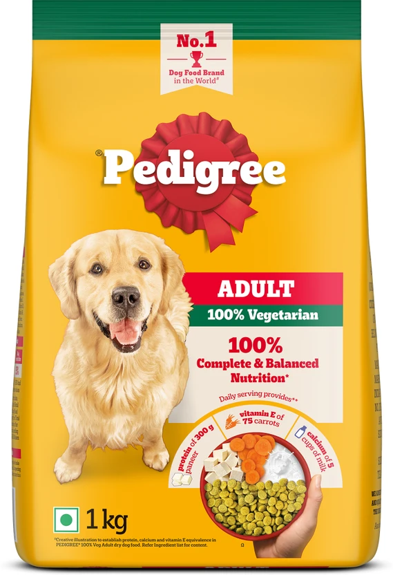 PEDIGREE 100% Nutrition Vegetable 1 kg Dry Adult Dog Food Flipkart sale
