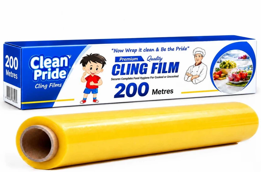 Clean Pride Cling Film 200 Metre x 12 Inch Kitchen Food Wrap Roll Shrinkwrap Flipkart sale
