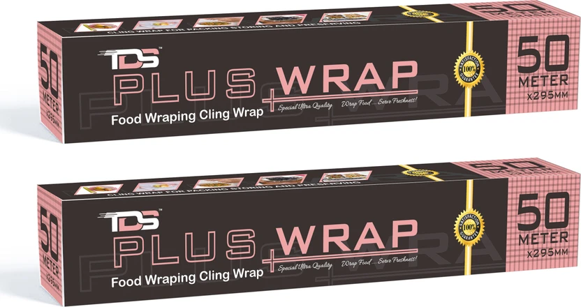 TDS PLUS WRAP 50 Meter Biodegradable Food Storage Cling Film (Pack 2) Shrinkwrap Flipkart sale
