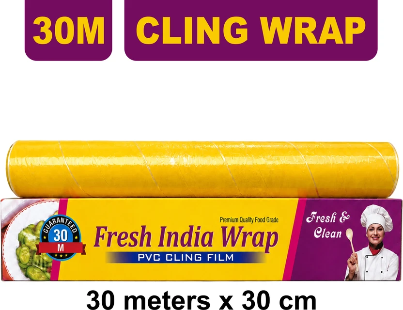 trashmate 30 Meters Food Wrapping Transparent Foil For Protect Foods & Vegetables Shrinkwrap Flipkart sale