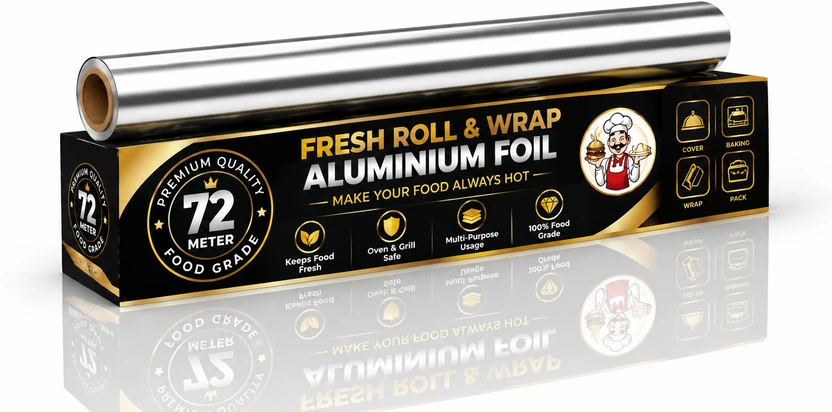 RKG industry Aluminium Foil Roll 72 Meter | Food Grade Kitchen Foil Aluminium Foil Flipkart sale