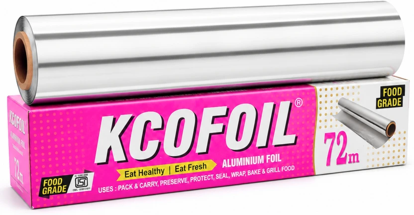 Kcofoil Aluminium Foil Roll 11 Micron Heavy Duty Food Grade Kitchen Wrap Aluminium Foil Flipkart sale