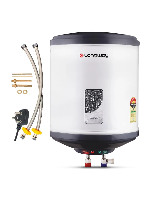 Longway Superb 35 L Storage Water Geyser 5 Star BEE Energy Rating | SS Tank with Anti-Rust C Flipkart sale