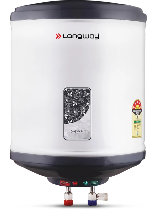 Longway Superb 10 L Storage Water Geyser 5 Star BEE Energy Rating | SS Tank with Anti-Rust C Flipkart sale