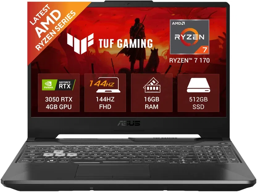 ASUS ROG Strix G15 (Ryzen 7 + RTX 3060) Flipkart sale