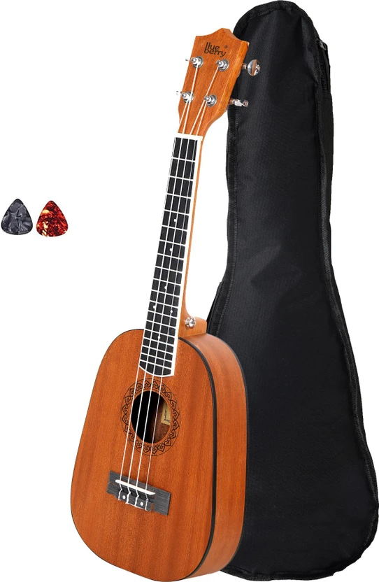 BLUEBERRY UK-60-Brown Concert (23 Inch) Aquila String | Body Sapele and Mahogany Rosewood Co Flipkart sale