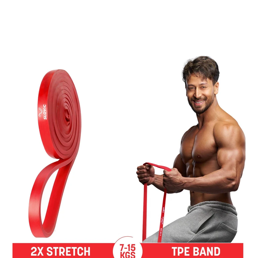 SLOVIC TPE Bands for Workout | Pull Up | Stretching| Heavy Duty Material|Upto 7-15 KGS Resis Flipkart sale