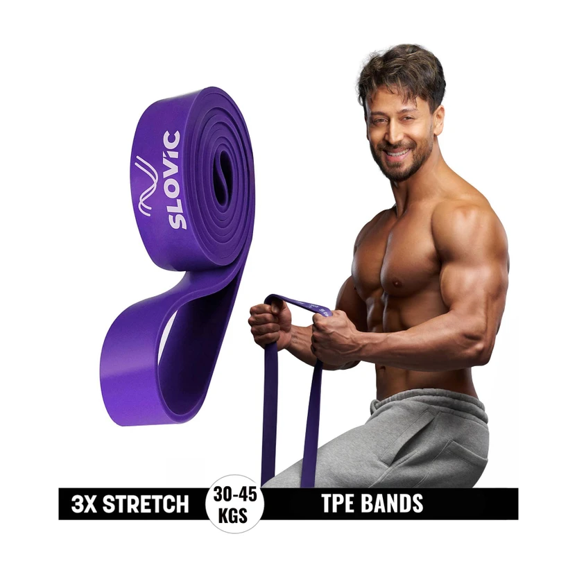 SLOVIC TPE Bands for Workout | Pull Up | Stretching|Heavy Duty Material |Upto30-45 KGS Resis Flipkart sale
