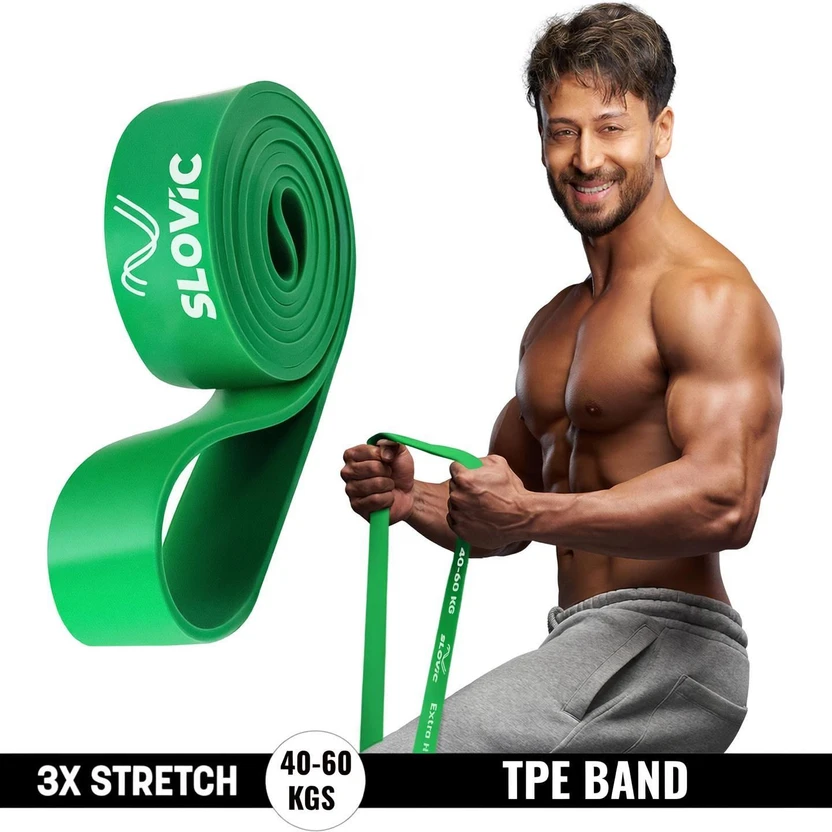 SLOVIC TPE Bands for Workout | Pull Up | Stretching|Heavy Duty Material |Upto40-60 KGS Resis Flipkart sale