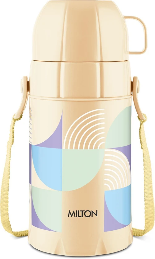 MILTON Eiffel 500 Vacuum Insulated Thermos Flask, 480 Ml, 24 Hours Hot & Cold Beige 480 ml P Flipkart sale