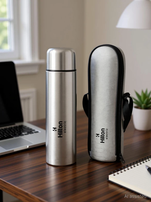 HILTON Stainless Steel Vacuum Insulated Flask, 24hrs. Hot & Cold Thermos, BPA-Free 1000 ml S Flipkart sale
