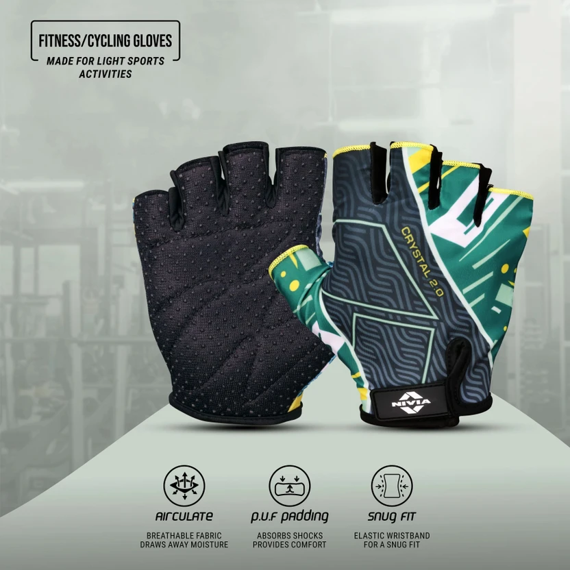 NIVIA Crystal 2.0 , Ideal for Cross Training, Gym Workouts & Cycling Gym & Fitness Gloves Flipkart sale