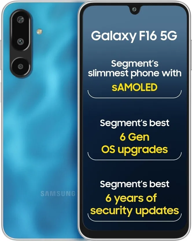 Samsung Galaxy F16 5G (Vibing Blue, 128 GB) Flipkart sale