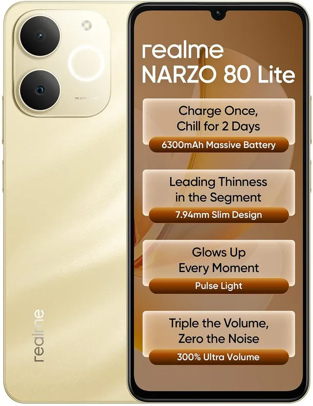 realme Narzo 80 Lite (Beach Gold, 64 GB) Flipkart sale
