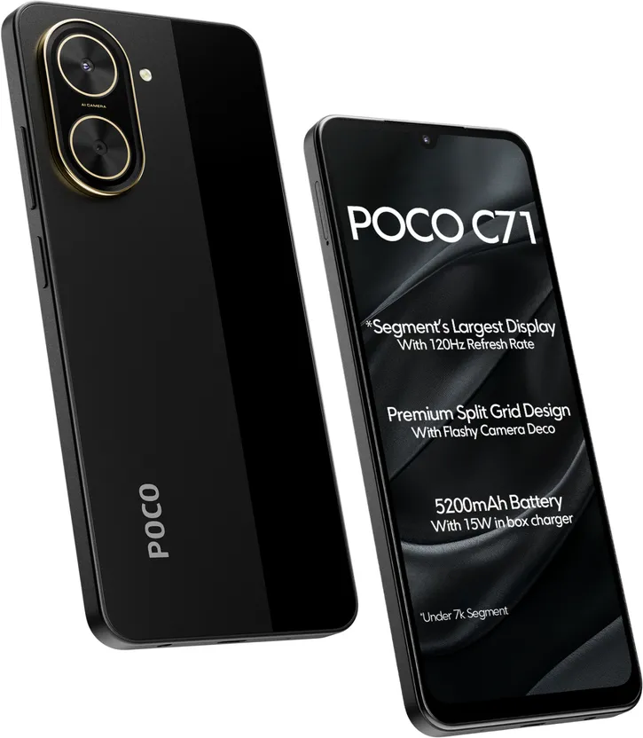 POCO C71 (Power Black, 128 GB) Flipkart sale
