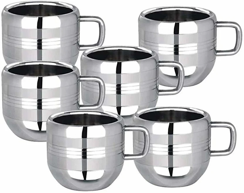 AKG Pack of 6 Stainless Steel Tea & Coffee Cup Flipkart sale