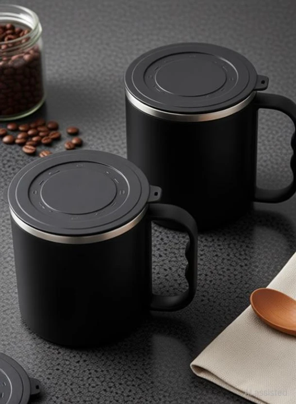 AWARANSIA Plastic Coffee Tea & Coffee Cup with Lid Stainless Steel Stainless Steel Coffee Mu Flipkart sale