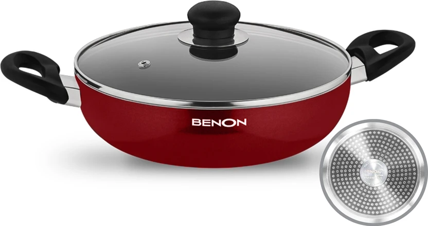 Benon Induction Base Kadhai 24 cm diameter with Lid 2 L capacity Flipkart sale