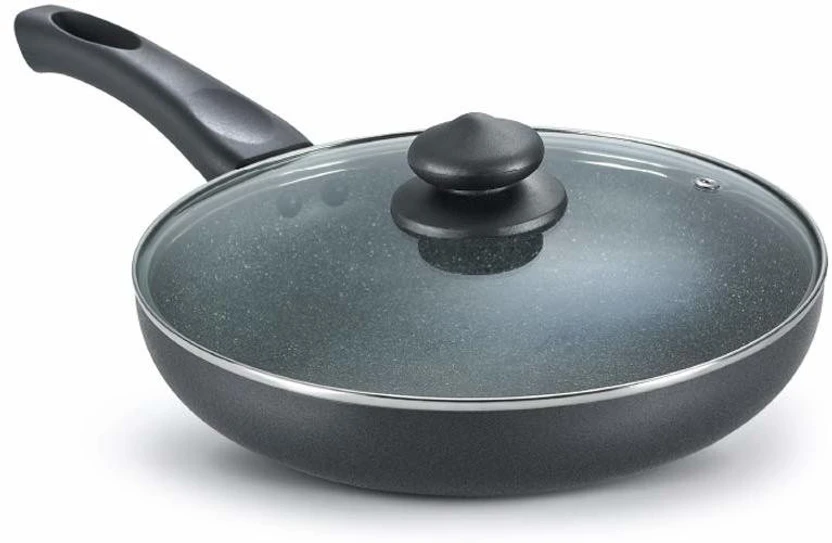 Prestige Omega Dlx Granite Finish Fry Pan 28 cm diameter with Lid 3 L capacity Flipkart sale