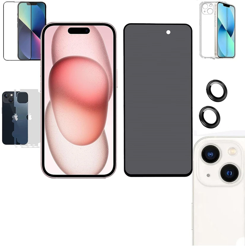 TELE SHIELD Screen Protector Accessory Combo for IPHONE 15 PRIVACY TEMPERED GLASS|CAMERA LEN Flipkart sale
