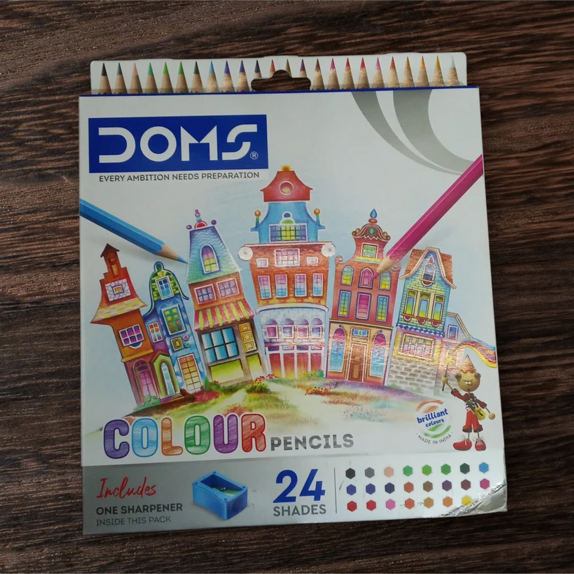 DOMS Pencil Colour 24 Shades, Hexagonal Shaped Color Pencils Flipkart sale