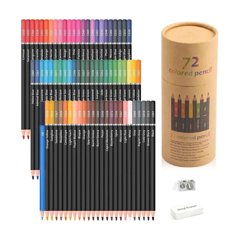 Wynhard 72 pcs Pencil Colour Set for Drawing Sketching & Art for Artists and Beginners Round Flipkart sale