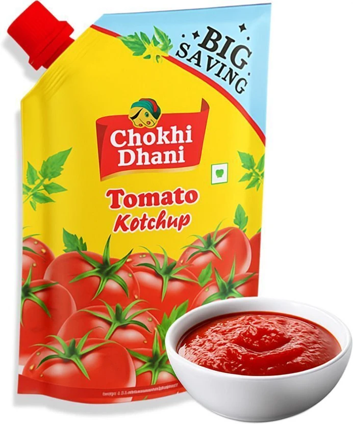 Chokhi Dhani Foods Tomato Ketchup | Made with Real Tomatoes | Rich, Thick & Tangy Taste | No Flipkart sale