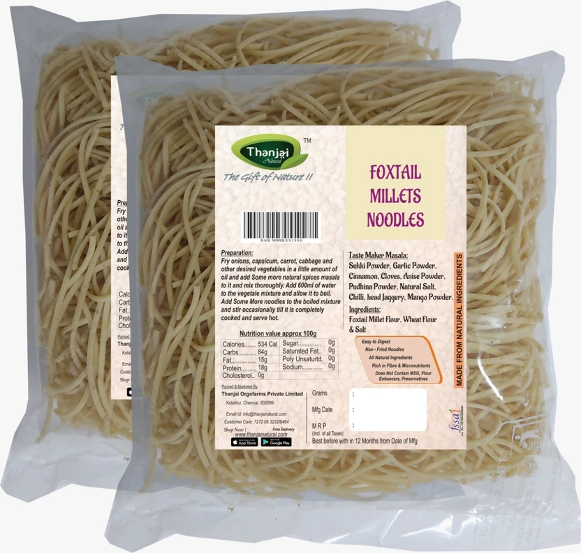 THANJAI NATURAL Foxtail Millets Noodles 180g X 2 (Processed with Natural Ingredients , No Ch Flipkart sale