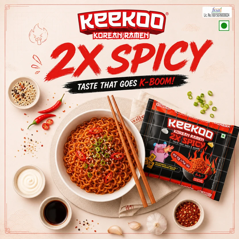 keekoo Hot Korean Ramen 2X Spicy Flavoured Instant Noodles Flipkart sale