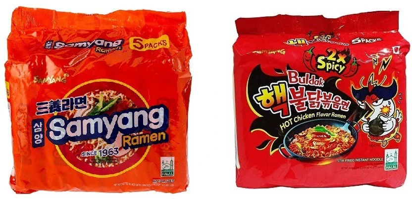 Samyang Original Ramen & 2XSpicy Noodles Deliciously Chewy 120g-(Pack of 10)|(Imported) Inst Flipkart sale