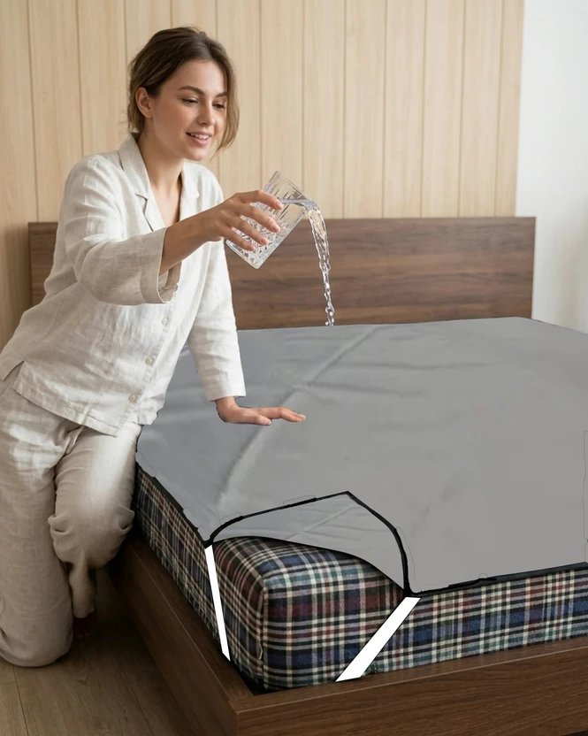 Homeify Double Size Elastic Strap Polyster Waterproof Mattress Cover Flipkart sale