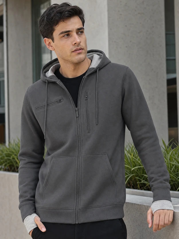 NOBERO Full Sleeve Solid Men Sweatshirt Flipkart sale