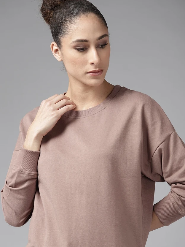 Roadster Full Sleeve Solid Women Reversible Sweatshirt Flipkart sale