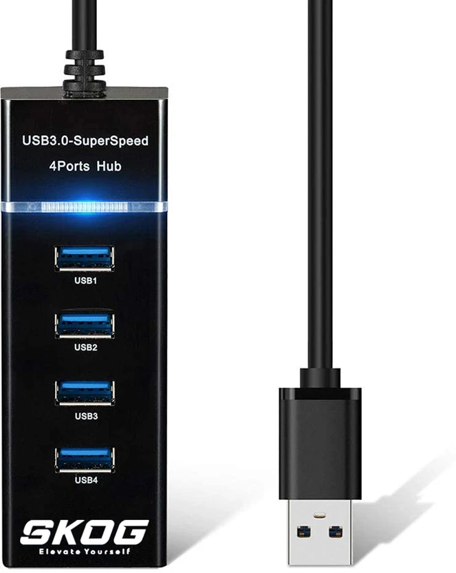 SKOG High Speed 4 Port USB Hub 3.0 Super Speed| Mini Hub for Pendrive, Mouse SUH04 , Keyboar Flipkart sale