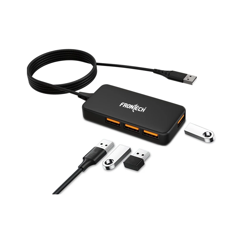 Frontech 4 in 1 USB Hub Dock, LED Indicators, 150 Cm Cable Lenth, 480 Mbps Speed (NC-0062) U Flipkart sale