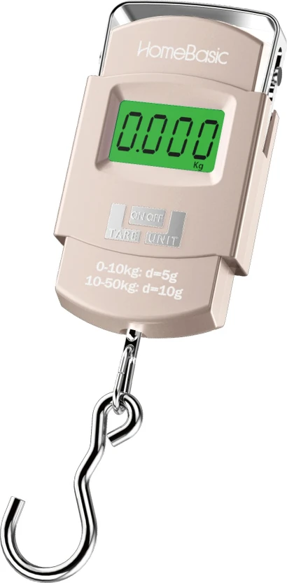 HOMEBASIC Digital Luggage Scale 50kg with LCD, Tare, Alert & Hook Portable & Accurate Weighi Flipkart sale