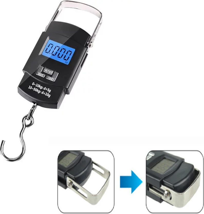 Hanging 50Kg Portable Luggage Weight Machine Digital for Weighing Household Items Weighing S Flipkart sale