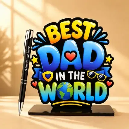 FNP Personalised Dad Photo Magnet Frame