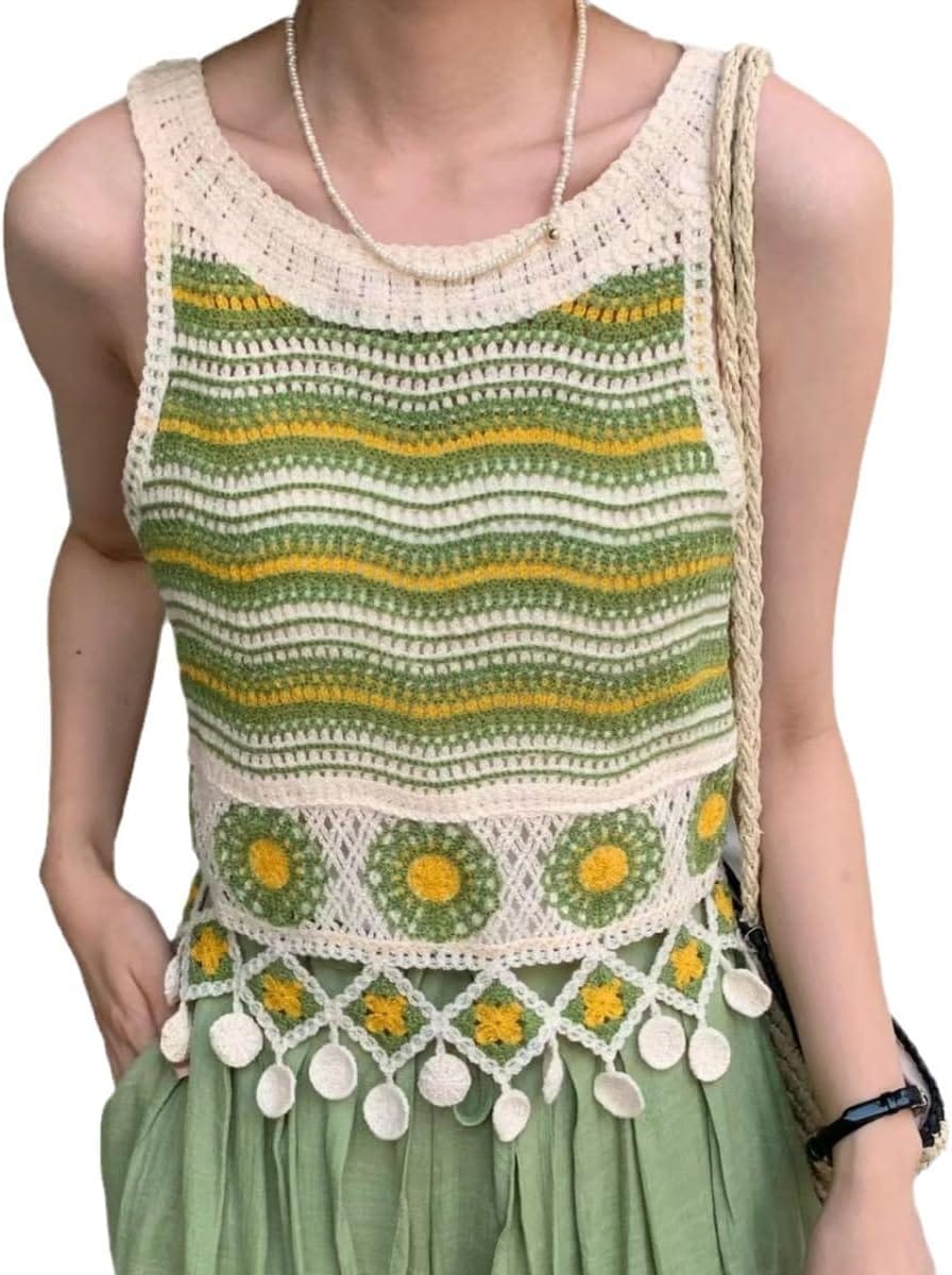 FWD Crochet Halter-Neck Top (Under ₹699)